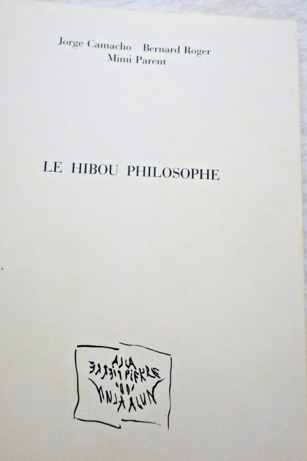 CAMACHO PARENT - ROGER. Le hibou philosophe ou quinze emblèmes alchimiques – Image 3