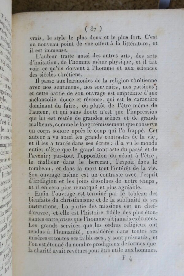 CHATEAUBRIAND le Génie du Christianisme 1809 – Image 4