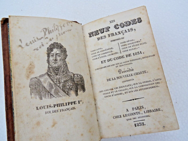 CODES neuf codes des français 1832 – Image 8