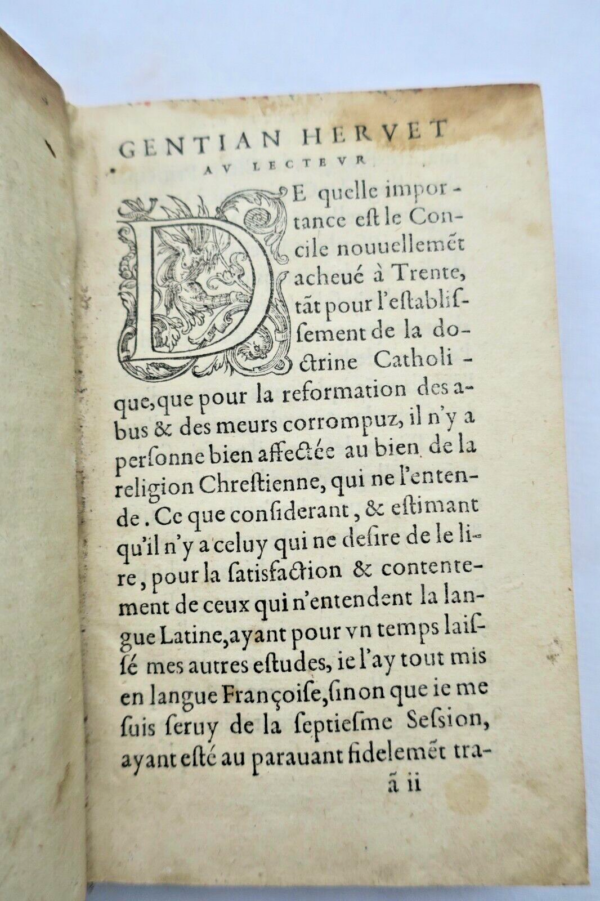 CONCILE DE TRENTE HERVET Le Sainct, sacré, universel et général 1566 – Image 4