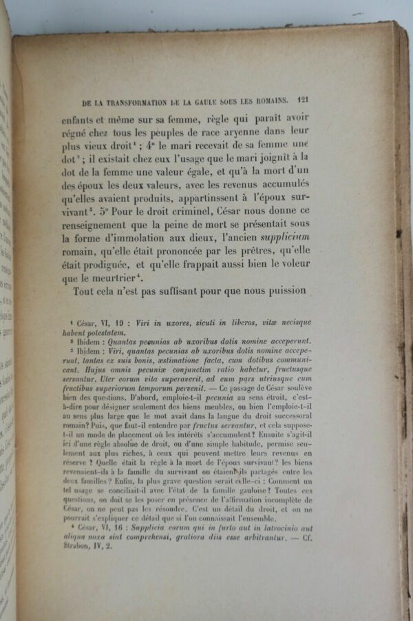 COULANGES HISTOIRE DES INSTITUTIONS POLITIQUES DE L'ancienne France Gaule – Image 5