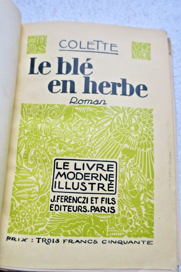 Colette Le blé en herbe