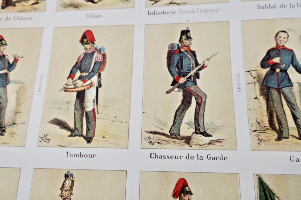 Costumes des armées allemandes 56 x 70 cm – Image 3