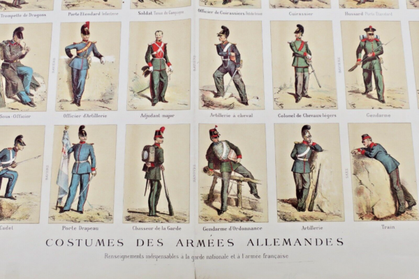 Costumes des armées allemandes 56 x 70 cm – Image 4