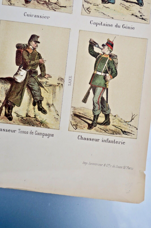 Costumes des armées allemandes 56 x 70 cm – Image 8