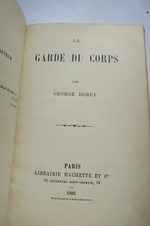 DURUY GEORGE LE GARDE DU CORPS  1885. – Image 8