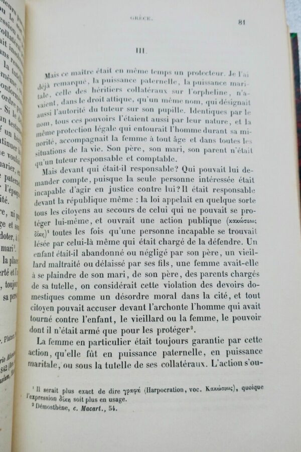 FEMME  Etude sur la condition privée de la femme dans le droit ancien..1885 – Image 5