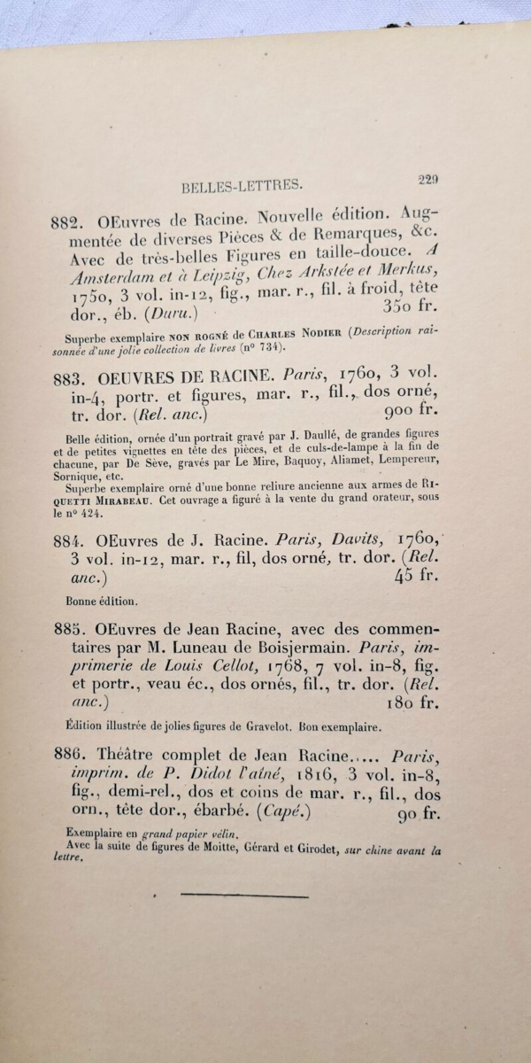 FONTAINE Catalogue de livres anciens et modernes rares et curieux 1878-1879 – Image 11