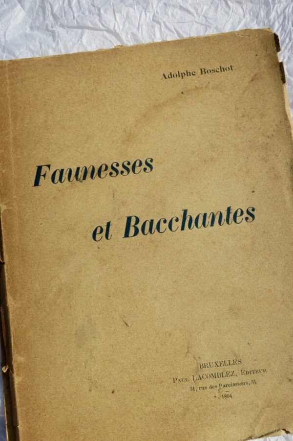 Faunesses et bacchantes + dédicace