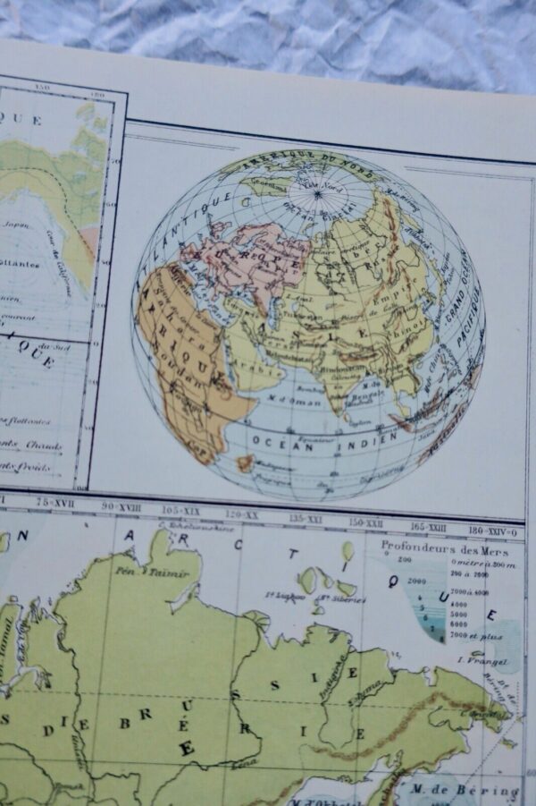 Géographie Atlas de géographie, physique, politique et historique 1896 – Image 20