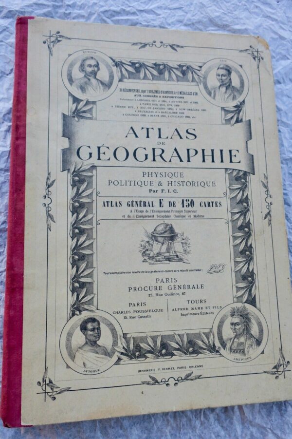 Géographie Atlas de géographie, physique, politique et historique 1896 – Image 3