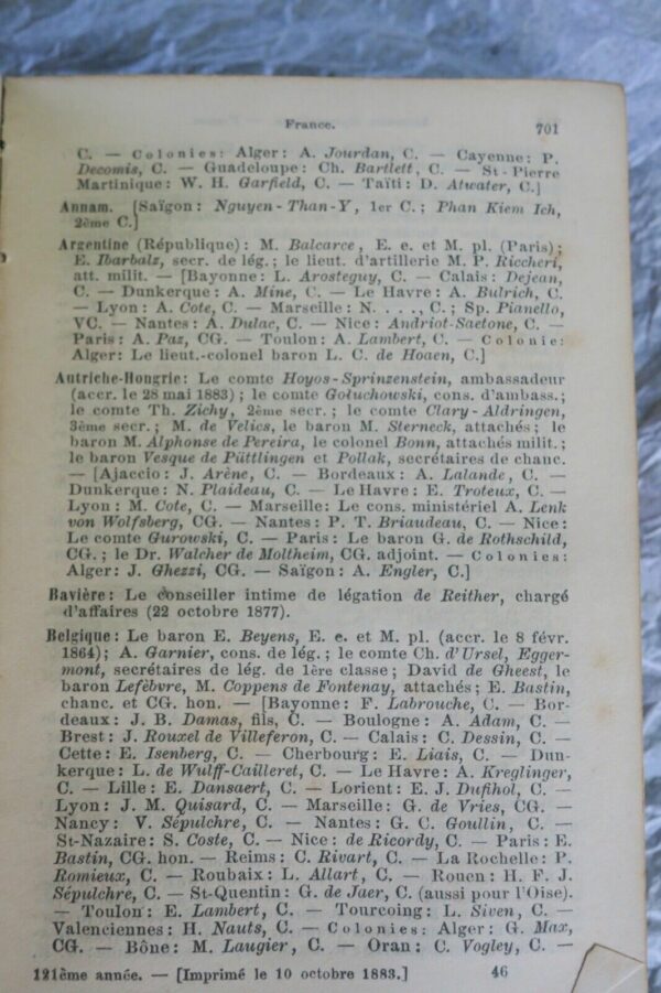 Gotha Annuaire généalogique, Diplomatique et statistique 1884 – Image 4