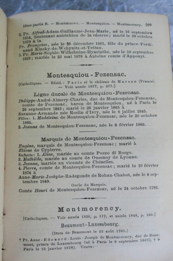 Gotha Annuaire généalogique, Diplomatique et statistique 1884 – Image 5