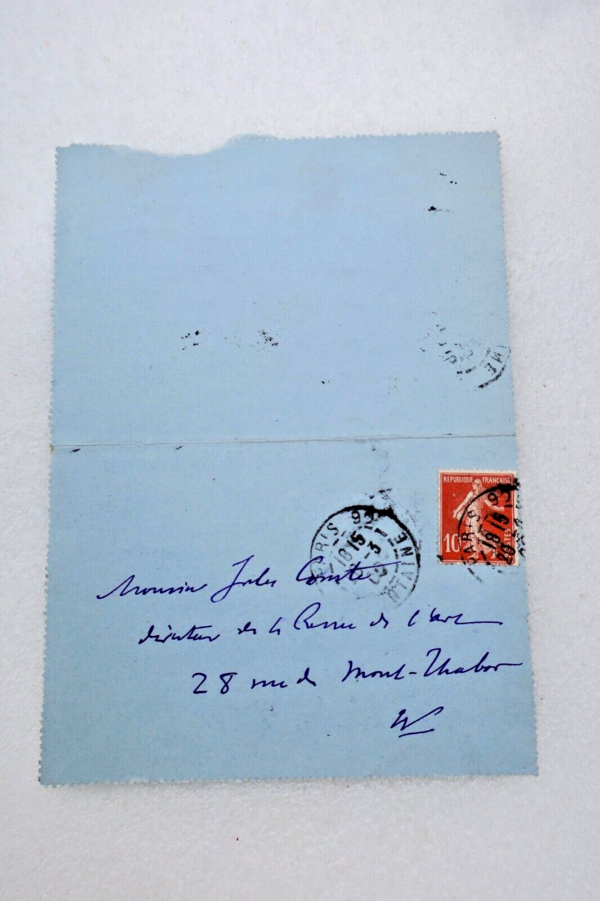 Hanotaux belle lettre autographe