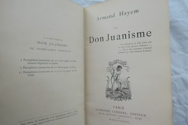 Hayem Le Don Juanisme 1886 – Image 4