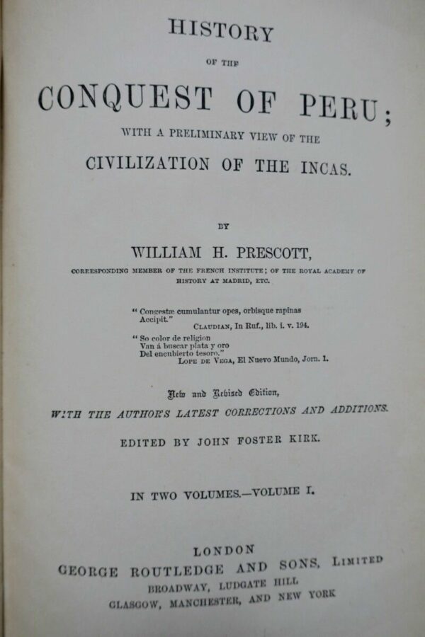 History of the Conquest of Peru; With a Preliminary View of the Civilization ... – Image 8