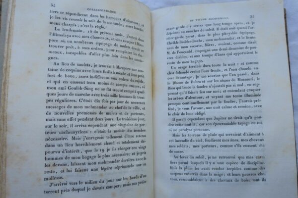 Inde Correspondance de Victor Jacquemont avec sa famille voyage 1833 – Image 12