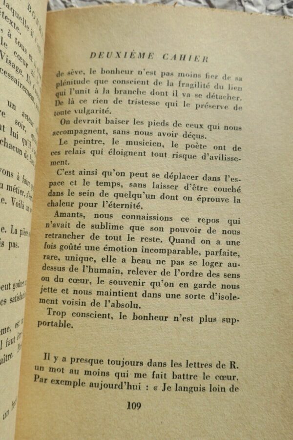 JOUHANDEAU RÉFLEXIONS SUR LA VIE ET LE BONHEUR Gallimard, 1958 – Image 4