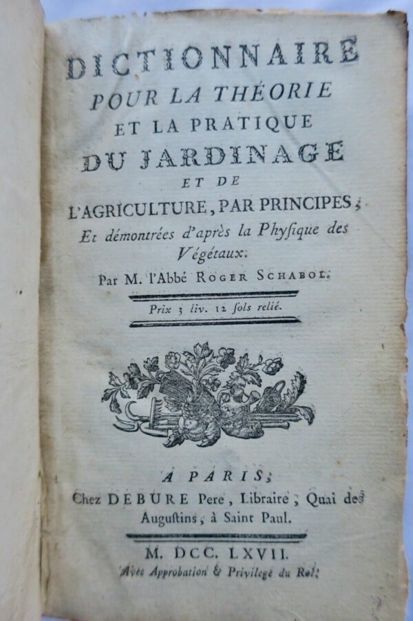 Jardin  Théorie et la Pratique du Jardinage et de L'Agriculture ...1767 – Image 5