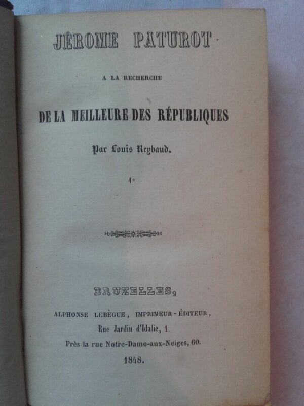 Jérome Paturot à la recherche de la meilleure des Républiques. 1848 – Image 3