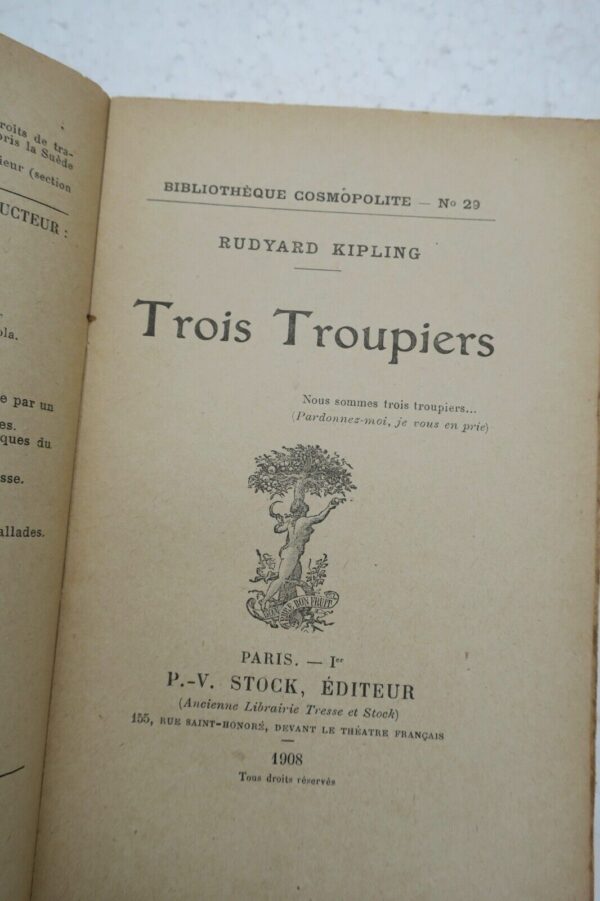 KIPLING Rudyard Trois Troupiers – Image 7