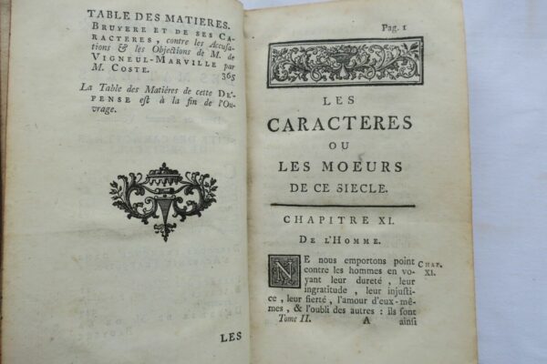 LA BRUYERE  LES CARACTÈRE 1739 – Image 5