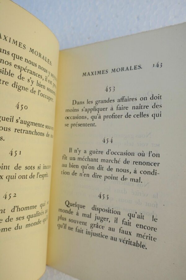 LA ROCHEFOUCAULD Réflexions ou sentences et maximes morales 1920 – Image 6