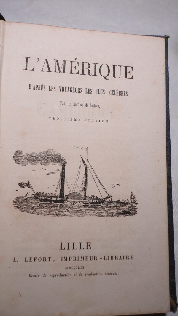 L'AMERIQUE D'APRES LES VOYAGEURS LES PLUS CELEBRES 1859 – Image 3