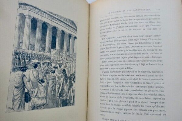 LAURIE André. Illustré par George ROUX. L'Écolier d'Athènes HETZEL – Image 7