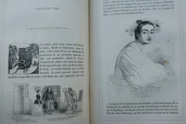 LE SAGE  Histoire de Gil Blas de Santillane - Vignettes de Jean Gigoux 1835 – Image 10