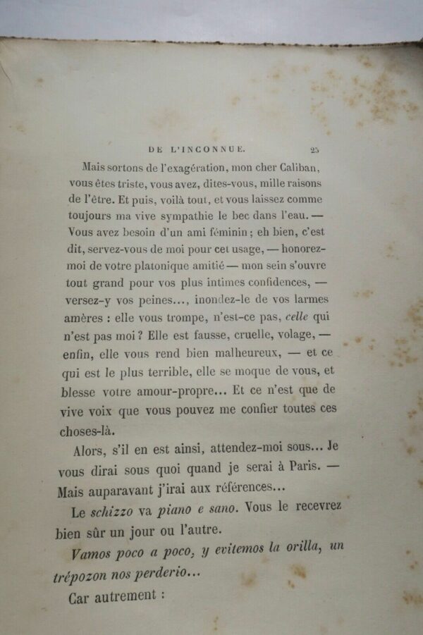 Lettres de l'inconnue Alphonse Lemerre, Paris 1874 in 8° – Image 5