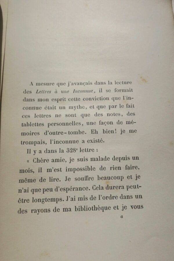 Lettres de l'inconnue Alphonse Lemerre, Paris 1874 in 8° – Image 6