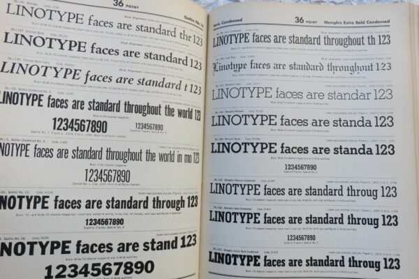 Linotype Company One-Line Specimens of Linotype Faces – Image 9