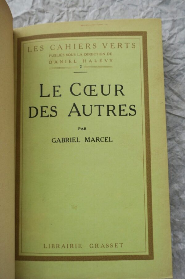 MARCEL, Gabriel Le Coeur des autres. Trois actes – Image 4