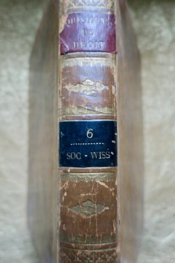 MERLIN M. Recueil Alphabétique des Questions de Droit 1820