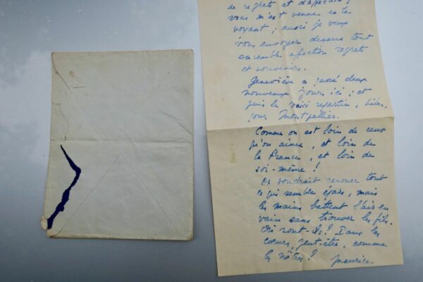 Maurice Druon lettre autographe à Fernand Gregh 1940 – Image 3