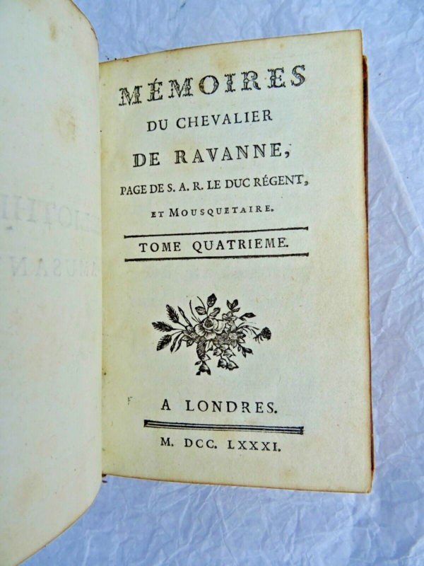 Mémoires du chevalier de Ravanne, page de S.A.R. le Duc Régent et Mousquetai.. – Image 3