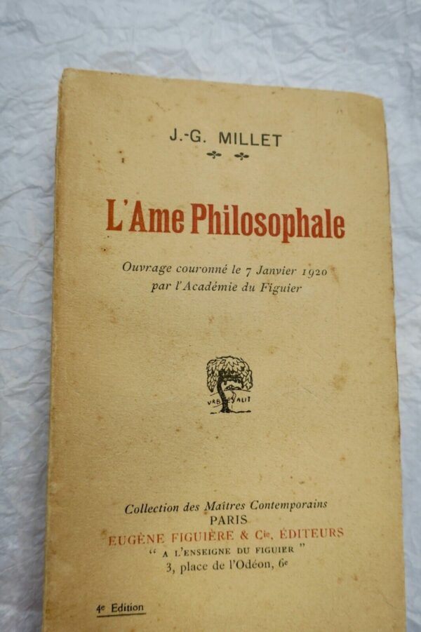 Millet l'ame philosophale + dédicace