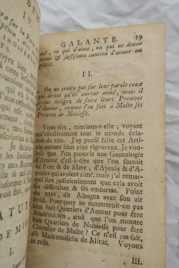 Mini Académie galante contenant diverses petites Histoires très curieuses 1708 – Image 6