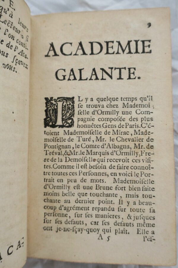 Mini Académie galante contenant diverses petites Histoires très curieuses 1708 – Image 7