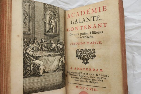 Mini Académie galante contenant diverses petites Histoires très curieuses 1708 – Image 8