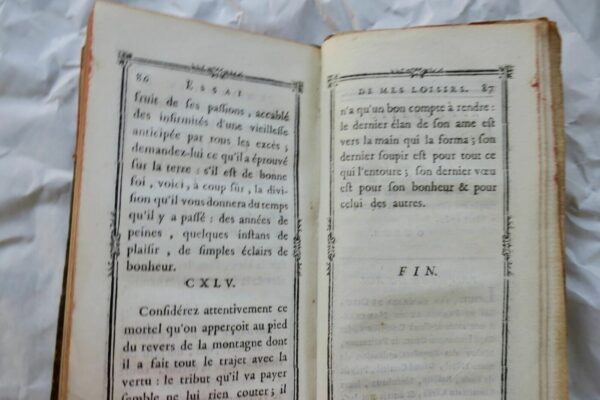 Mini essai de mes loisirs ou porte-feuille d'un homme de bien 1780 – Image 6