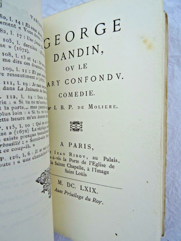 Molière George Dandin, sur vergé nté – Image 6