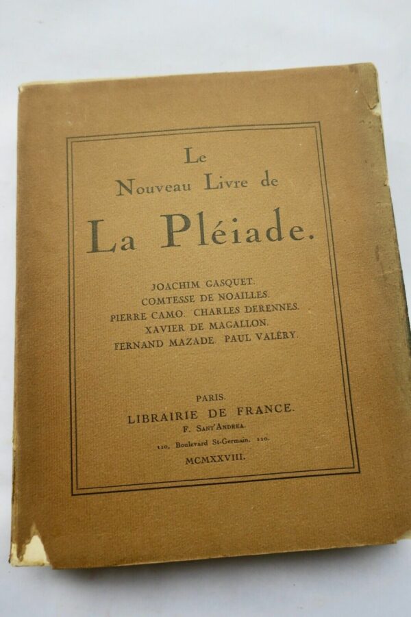 NOUVEAU LIVRE DE LA PLEIADE 1928