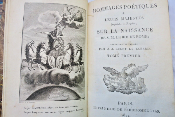 Napoléon Hommages poétiques.. Impérial.. naissance du roi de Rome 1811 – Image 8