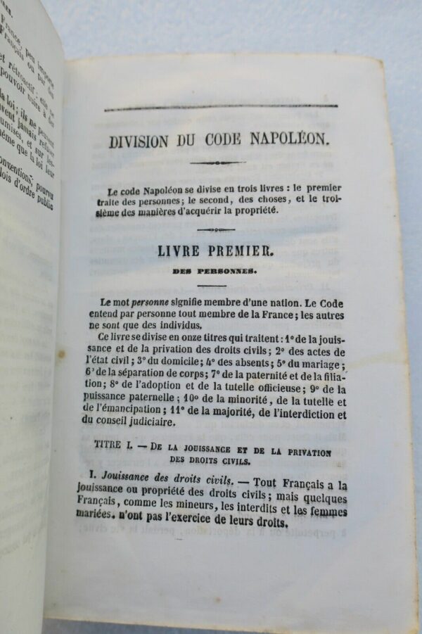 Napoléon PICOT Nouveau manuel pratique et complet du Code Napoléon 1860 – Image 7