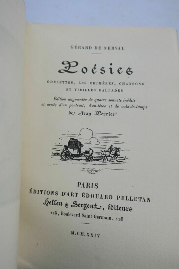 Nerval, Gérard de Poésies. Odelettes, les chimères, chansons et vieilles ballade – Image 5