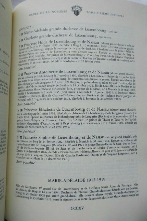 Noblesse Généalogie l'Ordre de la Noblesse 7/7 1977-1992 – Image 9