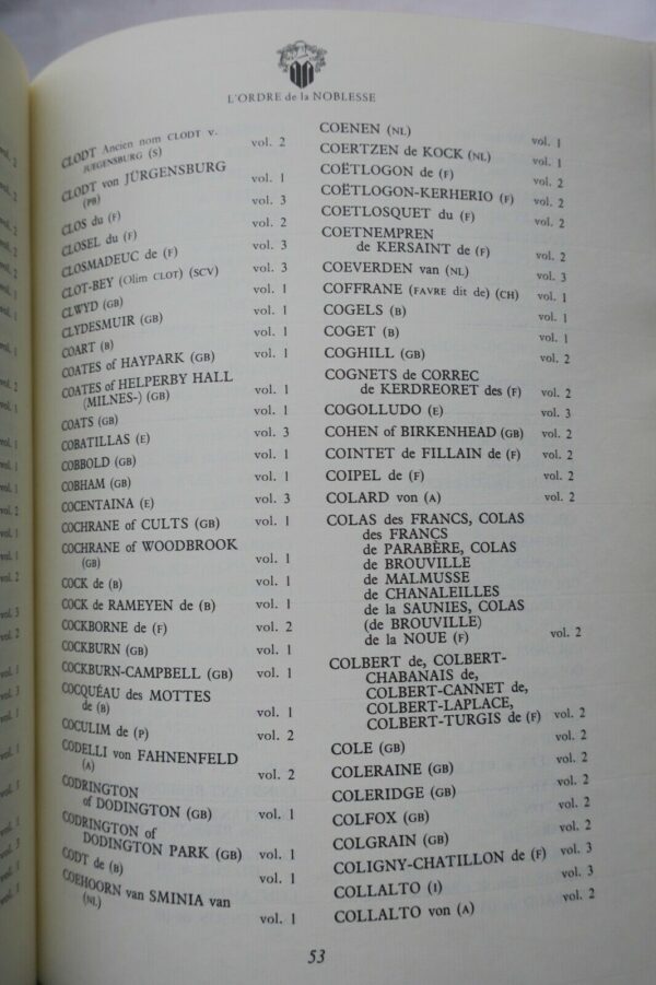 Noblesse Généalogie l'Ordre de la Noblesse 7/7 1977-1992 – Image 11