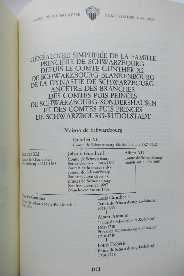 Noblesse Généalogie l'Ordre de la Noblesse 7/7 1977-1992 – Image 8